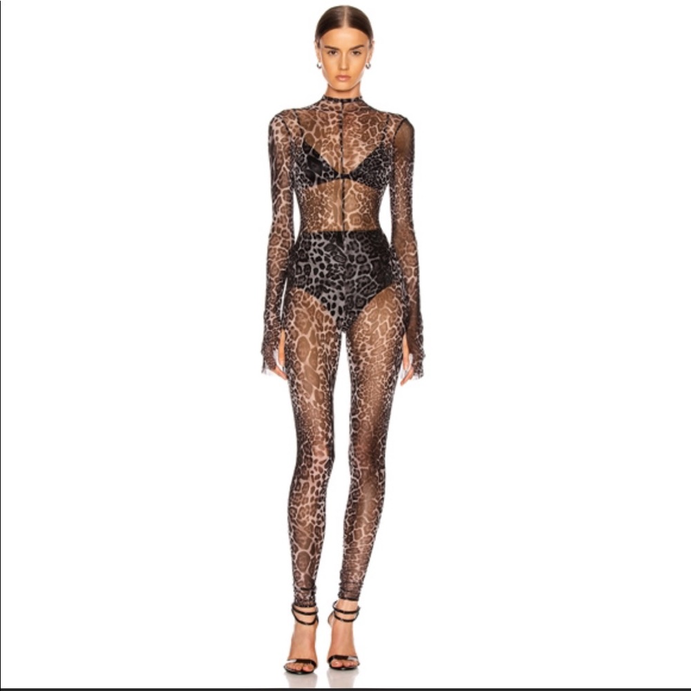 Laquan Smith Animalia Catsuit